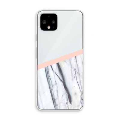 A touch of peach: Pixel 4 Transparant Hoesje