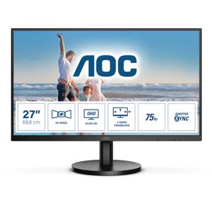 AOC Q27B3MA LED-monitor Energielabel F (A - G) 68.6 cm (27 inch) 2560 x 1440 Pixel 16:9 4 ms HDMI, DisplayPort, Hoofdtelefoon (3.5 mm jackplug) VA LCD