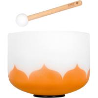 Sela 10" Crystal Singing Bowl Lotus 432 Hz D Orange (Sacral) klankschaal