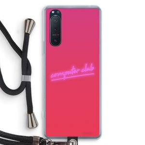 Vice Glow: Sony Xperia 5 II Transparant Hoesje met koord