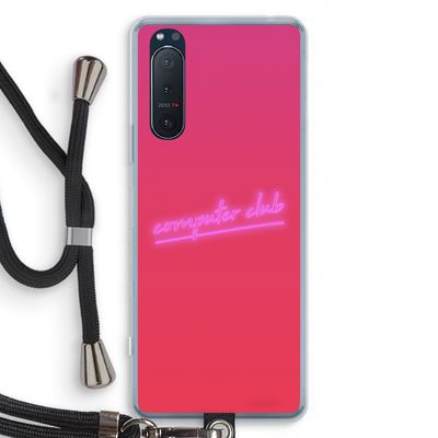 Vice Glow: Sony Xperia 5 II Transparant Hoesje met koord