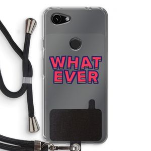 Whatever: Pixel 3a Transparant Hoesje met koord