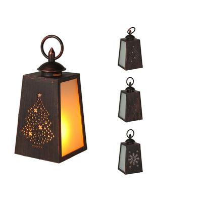 Led-lantaarn Lifetime 10 x 19 cm Vlameffect