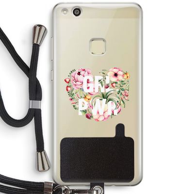 GRL PWR Flower: Huawei Ascend P10 Lite Transparant Hoesje met koord