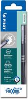 Pilot FriXion Ball Plus roller, medium, zwart en blauw, etui van 4 stuks