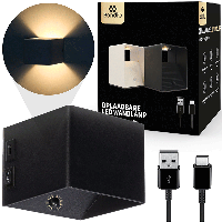 BandiO Draadloze LED Kubus Wandlamp