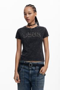 Shirt met logo en studs - BLACK - L