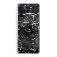 Zwart marmer: Oppo A91 Transparant Hoesje