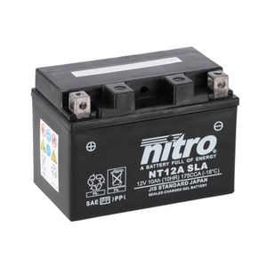 NITRO Gesloten batterij onderhoudsvrij, Batterijen voor motor & scooter, NT12A-SLA