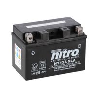NITRO Gesloten batterij onderhoudsvrij, Batterijen voor motor & scooter, NT12A-SLA - thumbnail