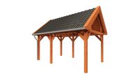 Tijdelijk 15% korting | Trendhout Buitenverblijf zadeldak XL 525x380 cm- Zadeldak- Hout- Trendhout