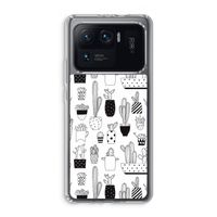 Cactusmotief: Xiaomi Mi 11 Ultra Transparant Hoesje