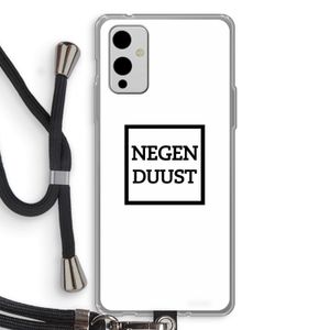 Negenduust vierkant: OnePlus 9 Transparant Hoesje met koord