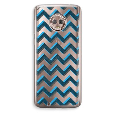 Onderbroken lijn: Motorola Moto G6 Transparant Hoesje