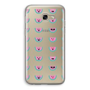 Smiley watermeloenprint: Samsung Galaxy A5 (2017) Transparant Hoesje