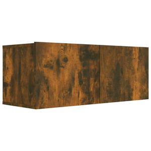 The Living Store Tv-meubel - Praktisch - Materiaal- Bewerkt hout - Afmetingen- 80 x 30 x 30 cm (B x D x H) - Kleur-