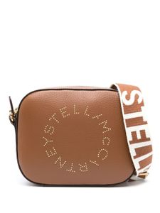 Stella McCartney sac porté épaule Stella Logo - Marron