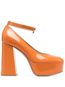 Gianvito Rossi escarpins à fini brillant 120 mm - Orange