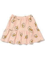 Bobo Choses jupe Birdie froncée à volants superposés - Rose