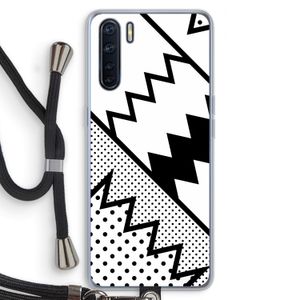 Pop Art #5: Oppo A91 Transparant Hoesje met koord