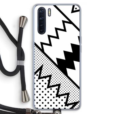 Pop Art #5: Oppo A91 Transparant Hoesje met koord