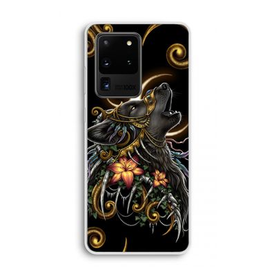 Huilende Wolf: Samsung Galaxy S20 Ultra Transparant Hoesje