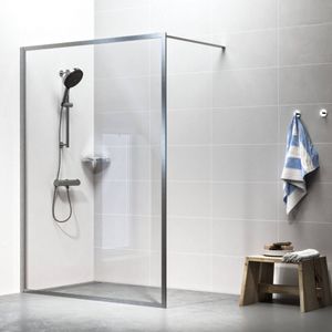 Sealskin Contour inloopdouche incl. antikalk 100x200cm geborsteld RVS