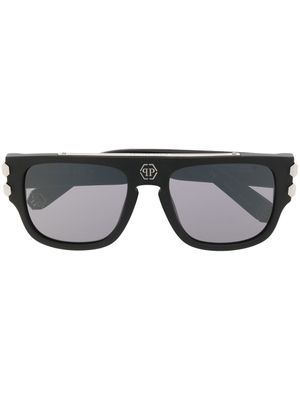 Philipp Plein Eyewear lunettes de soleil à monture carrée - Noir