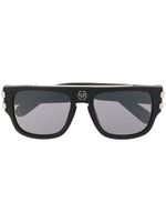 Philipp Plein Eyewear lunettes de soleil à monture carrée - Noir
