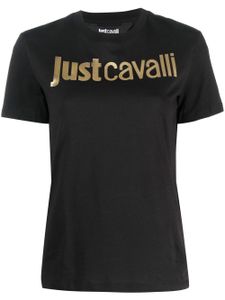 Just Cavalli t-shirt en coton à logo embossé - Noir