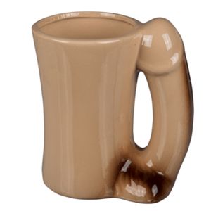 Penis mok - Piemel beker - porselein - 300 ml - 14 x 8,5 cm - vrijgezellenfeest