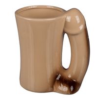 Penis mok - Piemel beker - porselein - 300 ml - 14 x 8,5 cm - vrijgezellenfeest - thumbnail