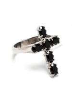 Dolce & Gabbana crystal-embellished cross ring - Noir - thumbnail