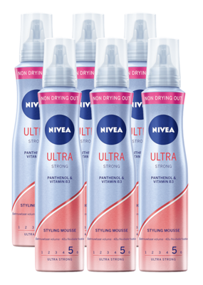 Nivea Ultra Strong Styling Mousse Voordeelverpakking Nivea Ultra Strong Styling Mousse Voordeelverpakking