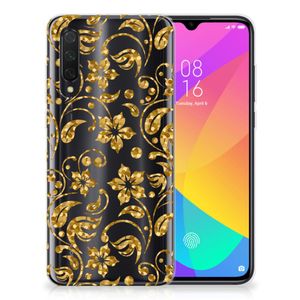 Xiaomi Mi 9 Lite TPU Case Gouden Bloemen