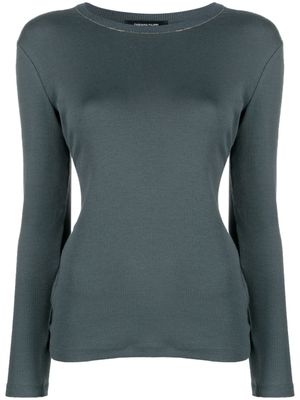 Fabiana Filippi pull à détails de perles - Bleu