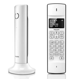 Philips Telefoon Linea M4501W/01 Single - DECT Telefoon - Huistelefoon 1 Handset 1&apos;6"" Display - Telefoonboek - Wit