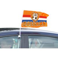 Oranje Holland autovlag 30 x 45 cm   - - thumbnail