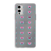 Smiley watermeloenprint: OnePlus 9 Transparant Hoesje