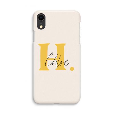 Amber Script: iPhone XR Volledig Geprint Hoesje