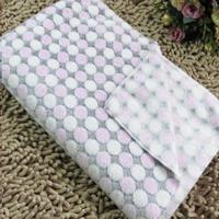 Zachte Flanel huisdier deken dots afgedrukt ademend bed mat warme huisdier slapen kussen cover voor huisdier hond kat grootte: L (Rose rood)