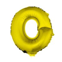Opblaasbare letter ballons goud 41 cm
