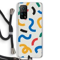 Illustratieve pop 2: Xiaomi Mi 10T 5G Transparant Hoesje met koord