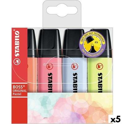 Fluorescerende Markeerstift Set Stabilo Boss Multicolour (5 Stuks)