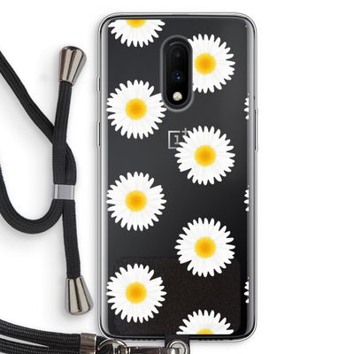 Margrietjes: OnePlus 7 Transparant Hoesje met koord