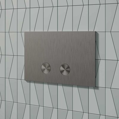 Drukplaat Inti Bath Press RVS 316 tbv UP320/UP720/TECE Brushed Brut Stainless Steel