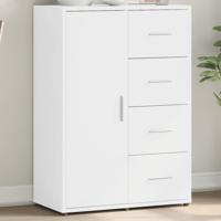 Dressoir 60x31x84 cm bewerkt hout wit