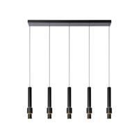 Lucide MARGARY - Hanglamp - LED Dimb. - 5x4,2W 2700K - Zwart