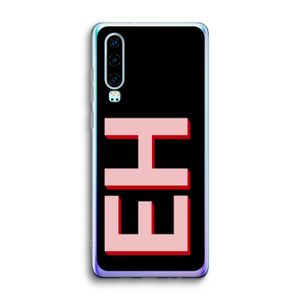 Monogram: Huawei P30 Transparant Hoesje