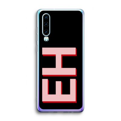 Monogram: Huawei P30 Transparant Hoesje
